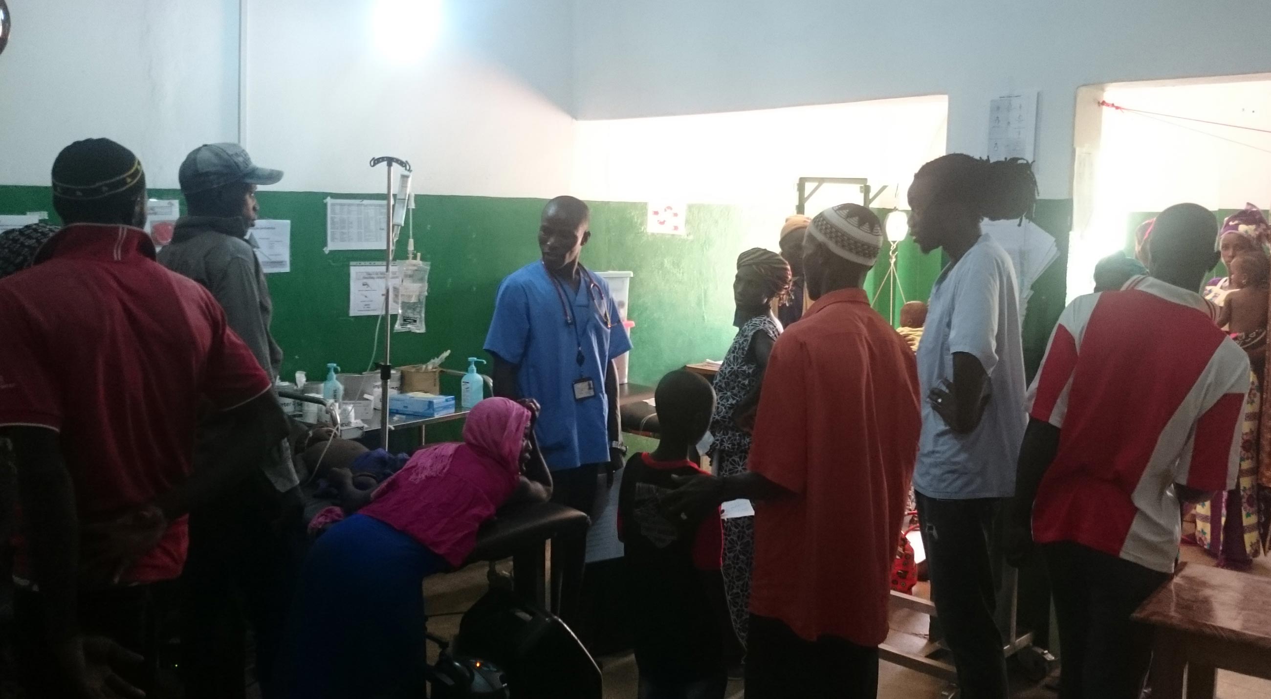 Akutmottagningen på sjukhuset i Bafata, Guinea-Bissau.