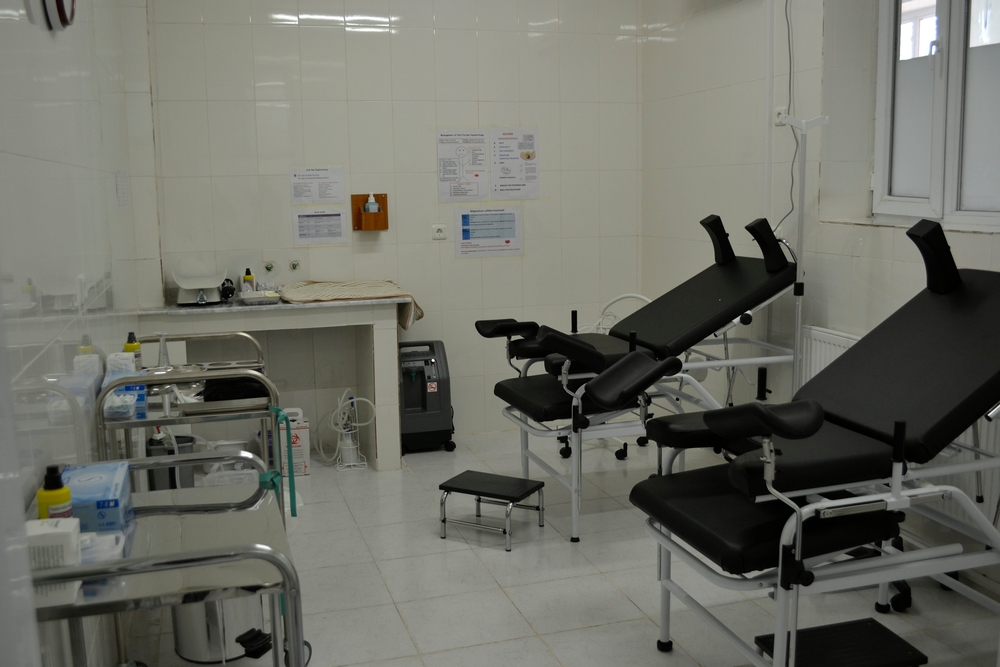 Det nya förlossningsrummet på sjukhuset i stadsdelen Dascht-e-Bachir i västra Kabul.