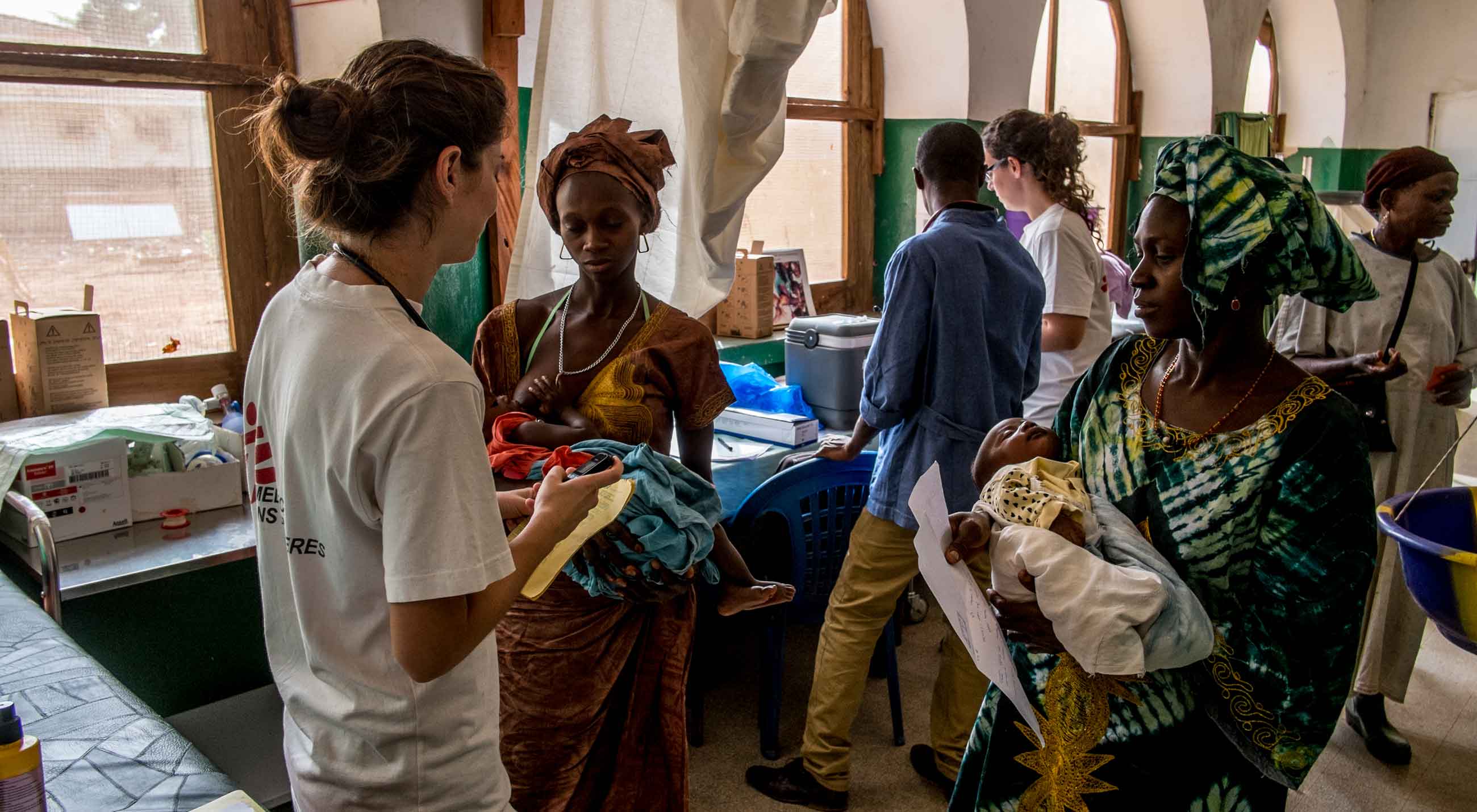Barnavdelningen på sjukhuset i Bafatá, Guinea- Bissau, där Mårten Larsson arbetar.