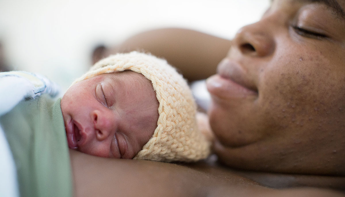 Becya Adelines son Jason föddes på vårt sjukhus i Port-au-Prince, Haiti. Hon förlorade sitt första barn på grund av eklampsi.