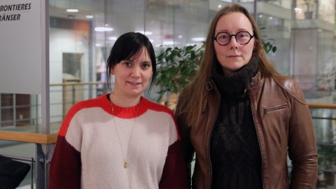 Catinka Agneskog och psykologen Monika Kullberg.