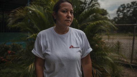 Joyce Hernandez, som arbetar med hälsofrämjande insatser i Venezuela.
