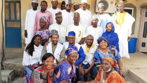 Läkare Utan Gränsers team som arbetade med vårt projekt för att minska blyförgiftning i Zamfara, Nigeria.