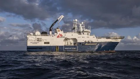 Sök- och räddningsfartyget Geo Barents