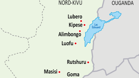 Karta över Nordkivu