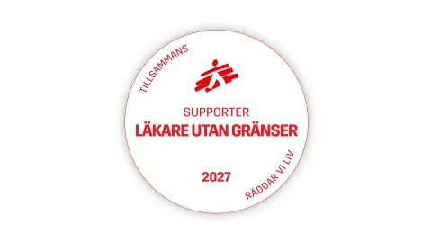 Supporter emblem "tillsammans räddar vi liv"