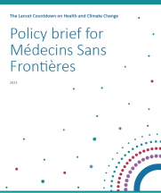 Framsida policy brief i Lancet Countdown on Climate and Health