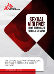 framsidan av rapporten Sexual violence in Democratic republic of Congo