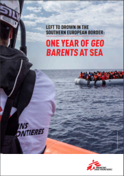 Framsidan av rapporten Left to drown in the southern European border