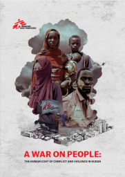 Omslag för rapporten A war on people: The Human Cost of conflict and violence in Sudan. 