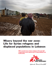 <p>Misery beyond the war zone: Life for Syrian refugees in Lebanon</p>
Misery beyond the war zone: Life for Syrian refugees in Lebanon