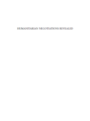 <p>Humanitarian Negotiations Revealed</p>
Humanitarian Negotiations Revealed