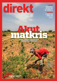 Omslag tidningen Direkt nr 3. Bild med pojke på fält. 