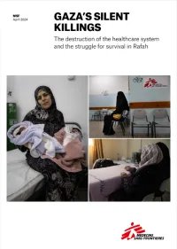 Omslag för rapport Gaza's Silent Killings