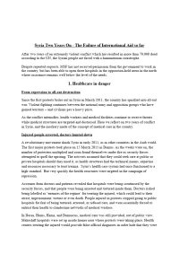 Syria Two Years On - The Failure of Internation Aid so far framsida