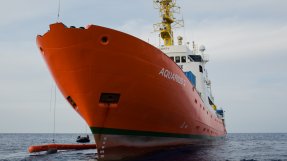 Fartyget Aquarius på Medelhavet