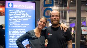 Lena Granqvist och Björn på bokmässan i Göteborg