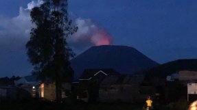 Vulkanen på natten 