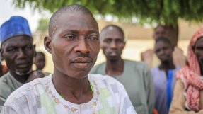 Abubakr är internflykting och ordförande för ett läger i Borno, Nigeria