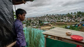 17-åriga Abdul Halim i ett av lägren för rohingyer Cox's Bazar, Bangladesh.