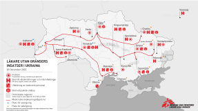 Karta över Ukraina