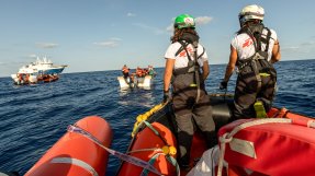 En räddningsaktion på Medelhavet 