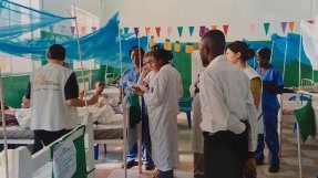 <p>Sandra Jonasson på sjukhuset i Kasai, Kongo-Kinshasa.</p>
Sandra Jonasson på sjukhuset i Kasai, Kongo-Kinshasa.