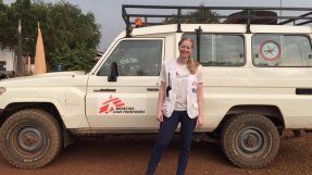 Läkaren Marie Inhammar på plats i Doro flyktingläger i Sydsudan.