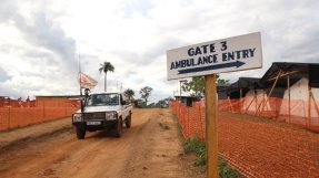 Läkare Utan Gränsers ebolacenter i Kailahun, Sierra Leone. FOTO: P K Lee