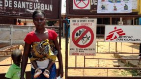 Vår klinik i PK5-området i Centralafrikanska republikens huvudstad Bangui. FOTO: Anne Sophie Bonefeld