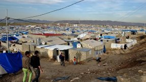 Flyktinglägret Domeez i Syrien