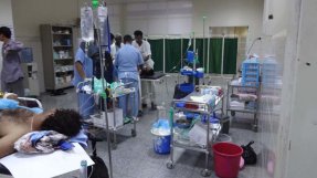 Kirurgiska avdelningen på sjukhuset i Aden, Jemen.