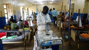 Nästan 60 procent av de inlagda patienterna på Aweils sjukhus lider av malaria. 