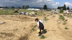 Den 24 maj började polisen tömma lägret i Idomeni, Grekland. 