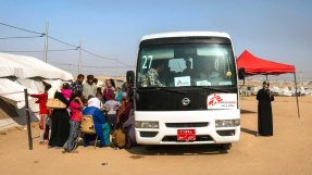 <p>En mobil klinik i Debaga i utkanten av Erbil, Irak.</p>
En mobil klinik i Debaga i utkanten av Erbil, Irak.