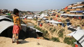 Ett av de överfulla flyktinglägren för rohingas i Bangladesh.