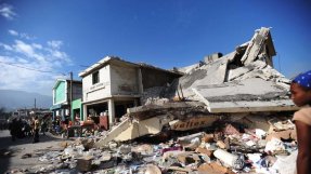 Jordbävning ödelade stora delar av Haitis huvudstad Port-au-Prince.