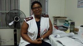 Slindil Nkambulus, sjuksköterska I Sydafrika