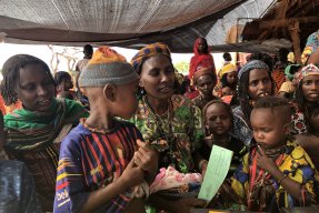 Vaccinationskampanj i Mingala, Centralafrikanska Republiken
