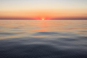 Solnedgång över medelhavet