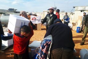 Människor på flykt i norra Idlib