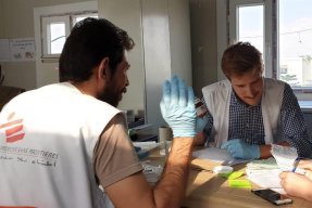 Gustav Walther och en man