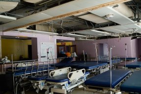 Ett sjukhus i Beirut efter explosionen.