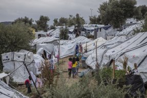 I Morialägret på den grekiska ön Lesbos bodde omkring 12 000 män, kvinnor och barn.