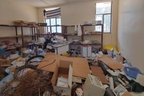 Oreda inne på Sebeya vårdcentral, östra Tigray, Etiopien.