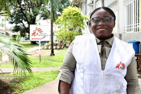 Louise Limela, som arbetar för Läkare Utan Gränser i Kongo-Kinshasa.