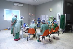 Operationsavdelningen på Läkare Utan Gränsers sjukhus i Aden, Jemen. 