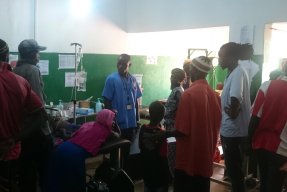 Akutmottagningen på sjukhuset i Bafata, Guinea-Bissau.