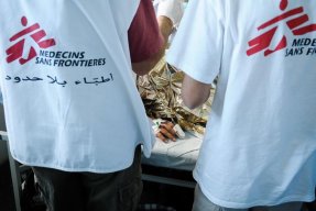 Akutmottagningen på ett av Läkare Utan Gränsers sjukhus i Syrien.