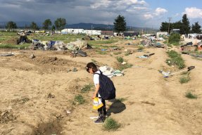 Den 24 maj började polisen tömma lägret i Idomeni, Grekland. 